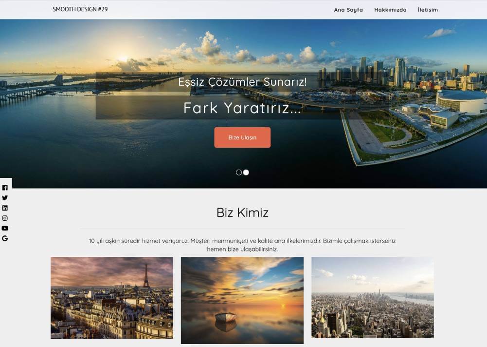 Hazır Web Sitesi Şablonu 4